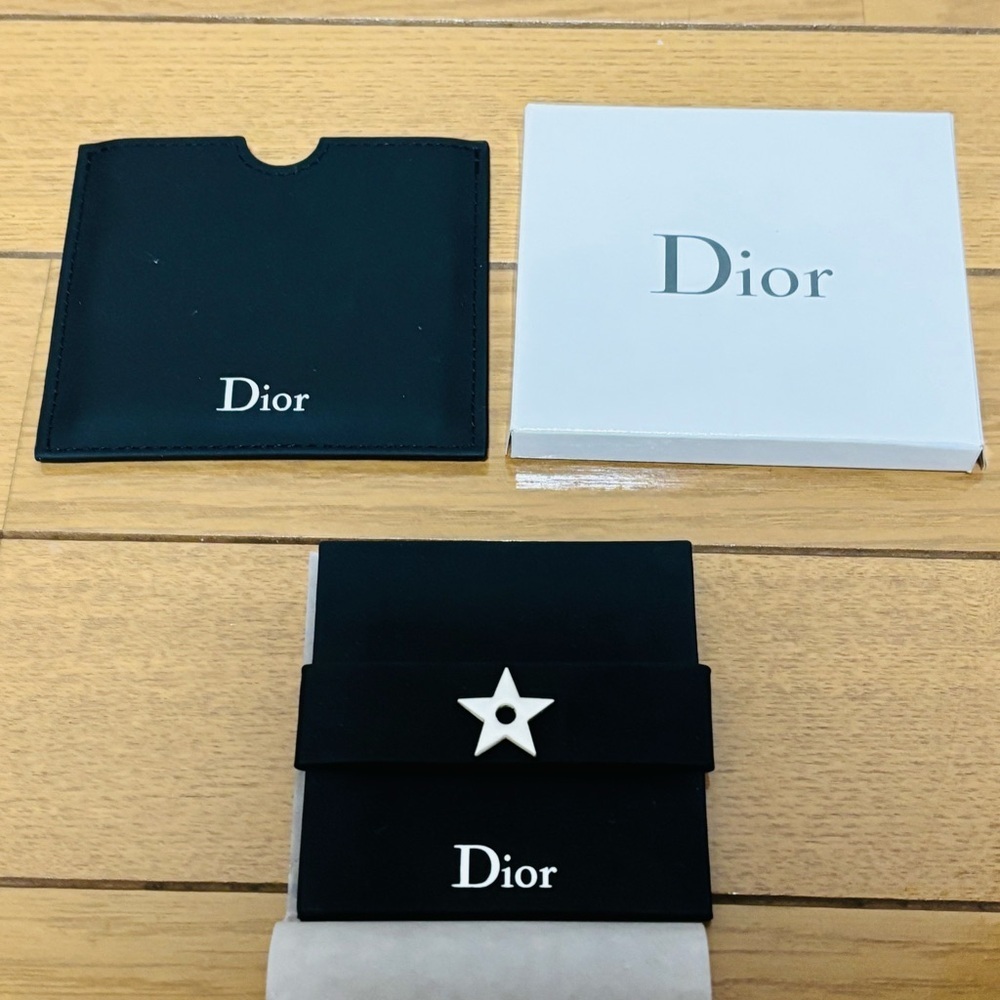Dior Black Mirror with Leather Case & box
